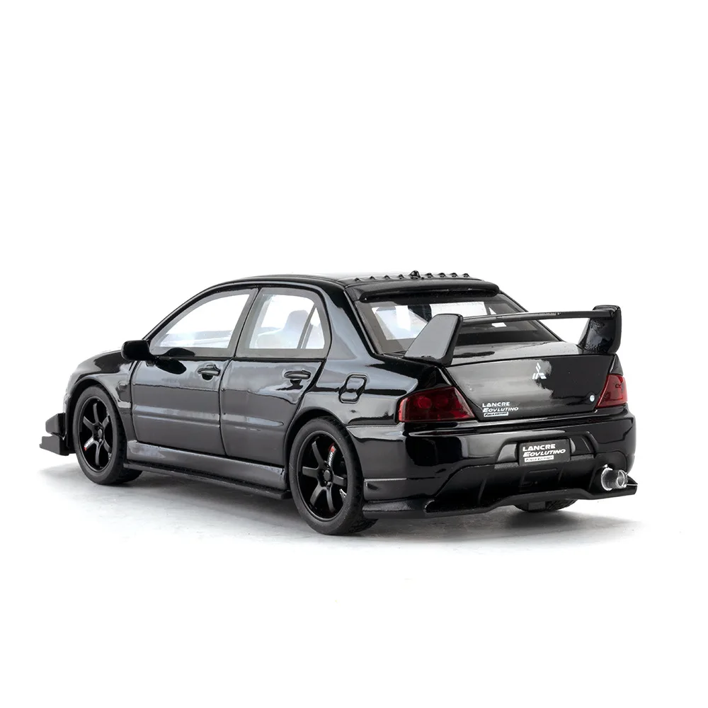 1:32 Lancer Evolution EVO Simulation Car Model Metal Diecasts Toy Vehicles Alloy Decoration Sound Light Metal Man Kids Gift Boy