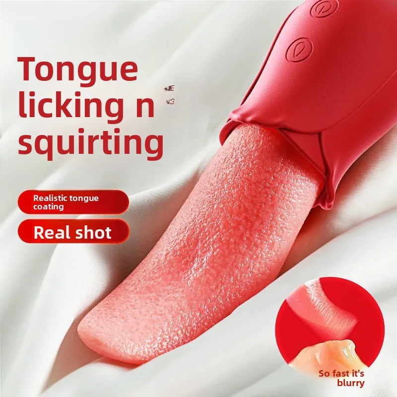 Mia Honey Tongue Clit Tongue Licking Vibrator Thrusting Female Masturbator Electric Massage Stick Sex Products view 3
