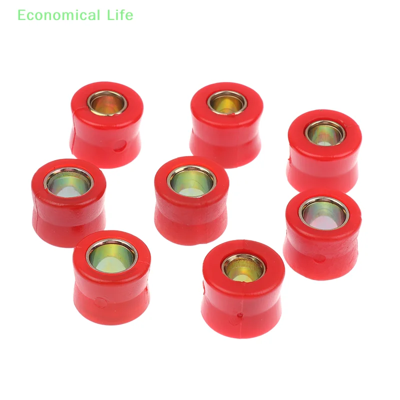 4Pcs 10/12MM Motorcycle Front/Rear Shock Absorber Rubber Buffer Rubber Red Shock Absorber Bumper Block Sleeve Cushion Rubber