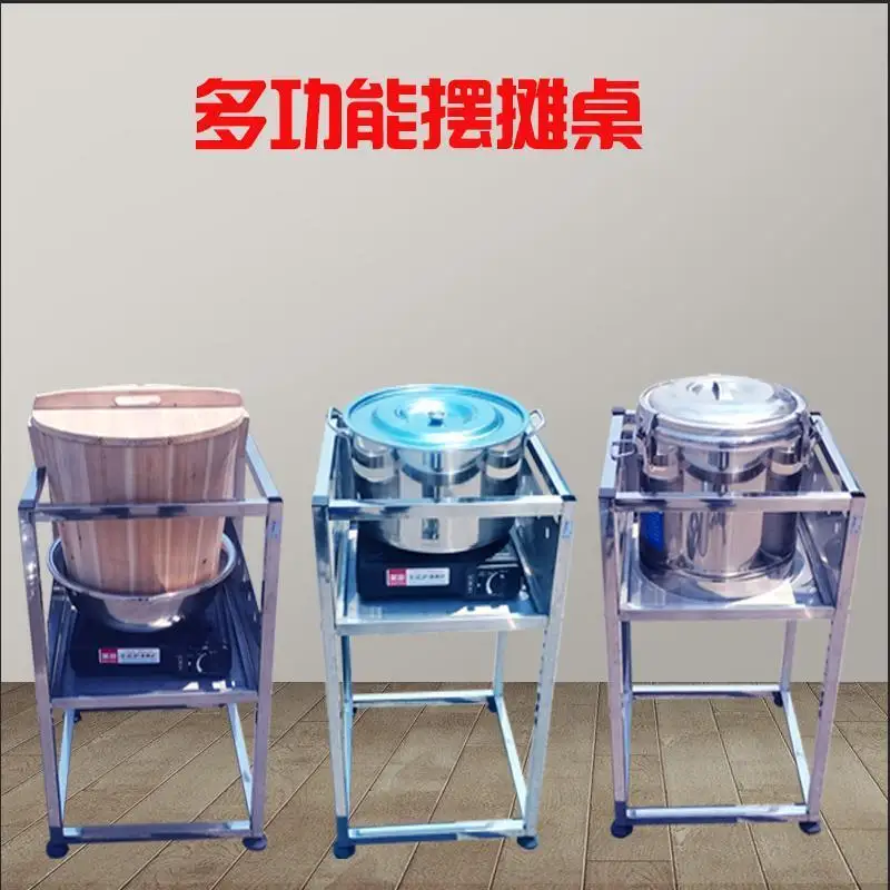 

Multi-functional snack cart wontons, stainless steel noodle stove, dumpling rack stalls