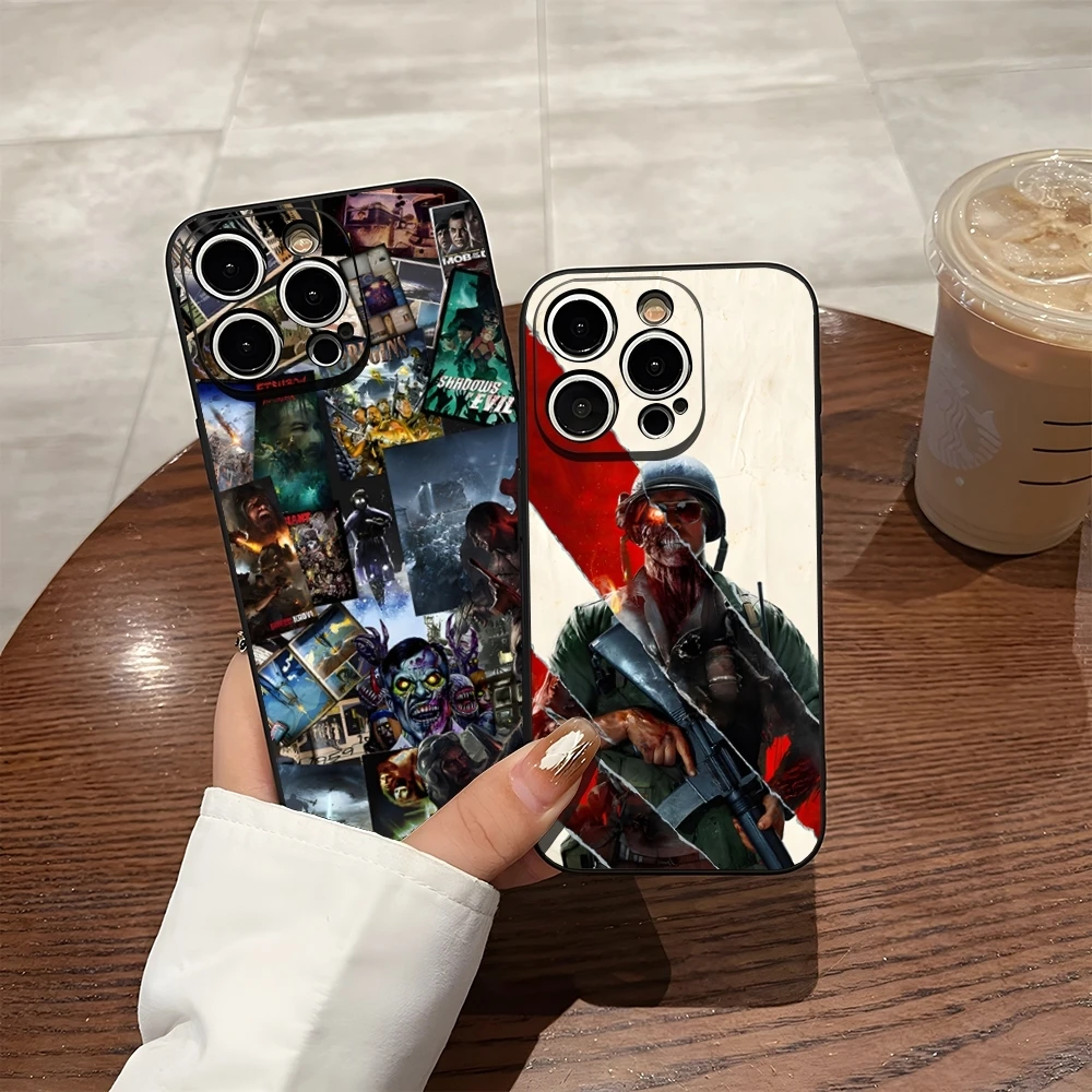 Coque de téléphone Cod Zombies, étui arrière pour Iphone 17 Air 16 Pro Max 15 Pro 14 Plus 13 11 12 Xr X Xs 7 8 Plus Se