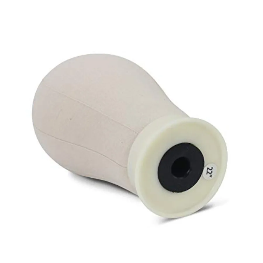 مجموعة رأس كتلة قماشية مقاس 2124 بوصة لعرض الشعر المستعار ونسيج الشعر: رأس عارضة أزياء للتصفيف مع فتحة تثبيت لحامل C تتضمن H #4