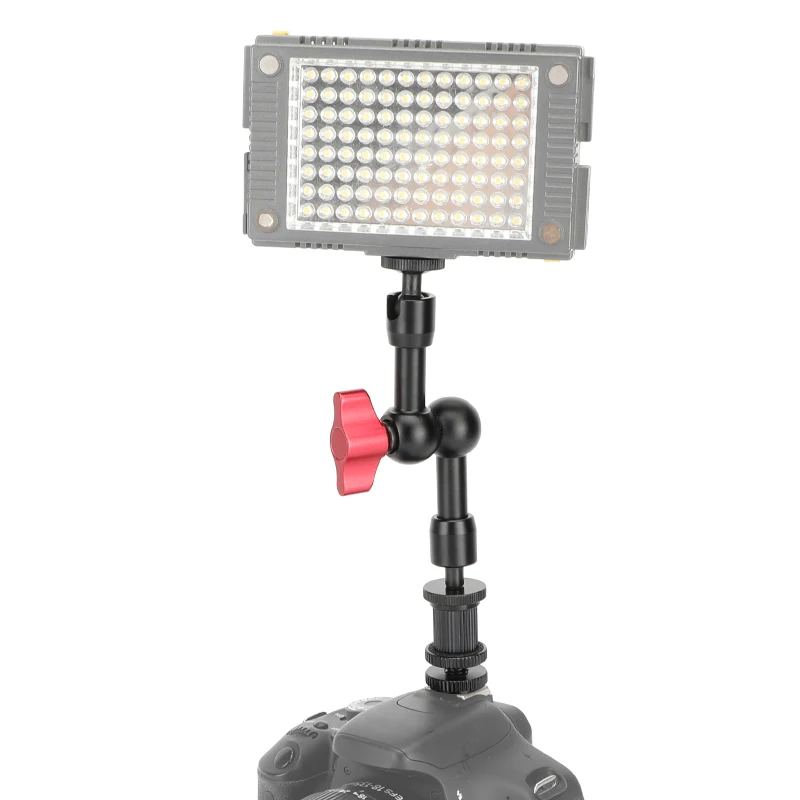 CAMVATE 7 "توضيح الذراع السحري مع محول تركيب الأحذية على شاشة كاميرا ، ميكروفون ، مصباح ليد ، اكسسوارات التصوير الفوتوغرافي