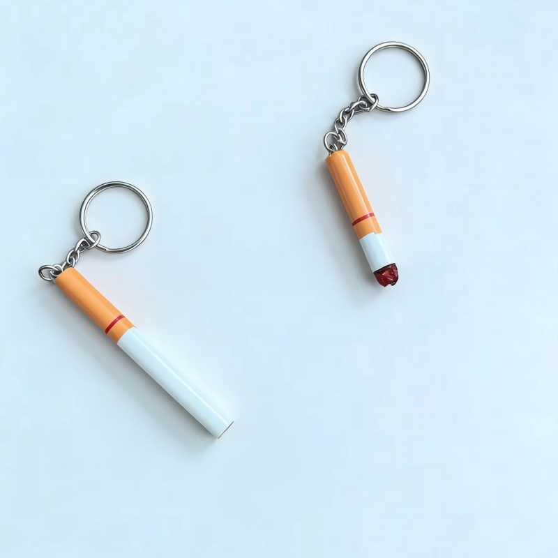  Creative Simulation Fun Cigarette Keychain, Fashionable and Cute Bag Hanger, Car Key Ring, Fun Friends' Jewelry DIY Gift 