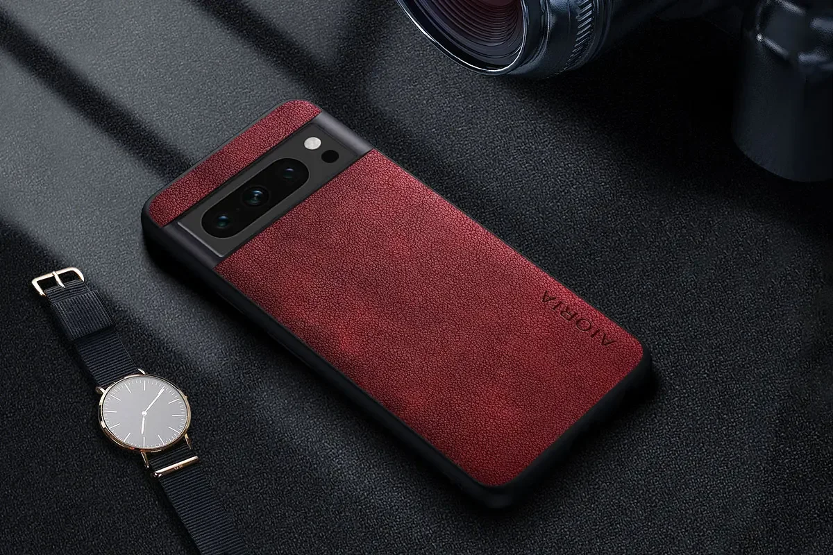 Premium Luxury leather Phone Case for Google Pixel 8 7 6 Pro 8A 7A 6A 5 5A 4A 4 XL 5G Retro Business Style Solid color cover