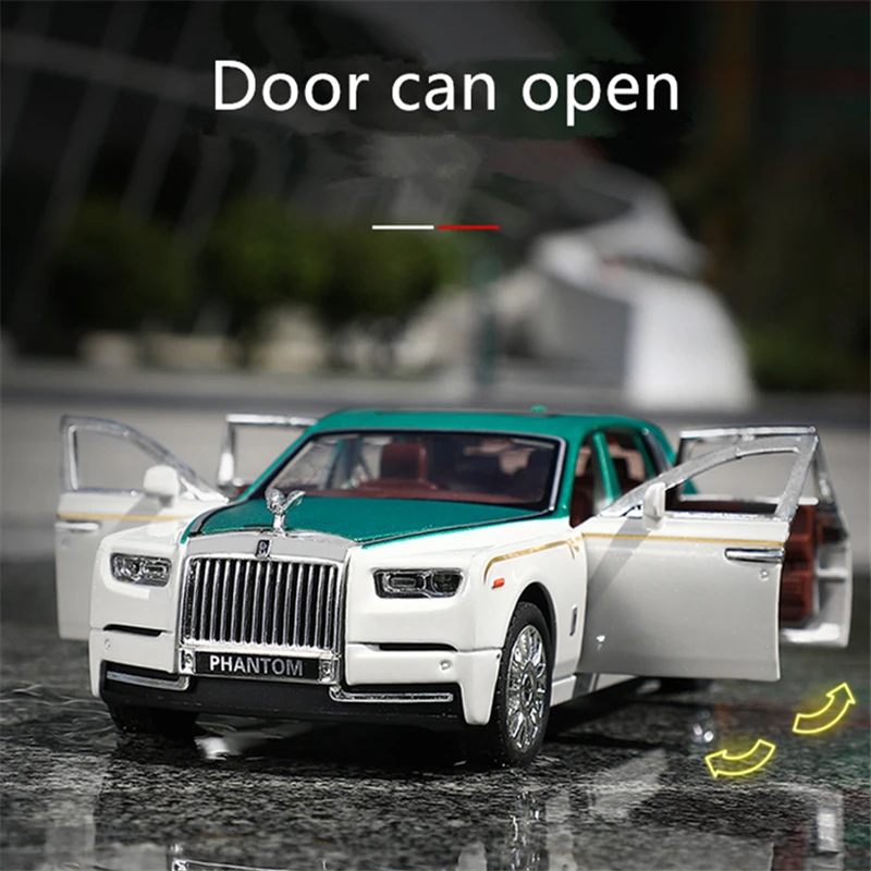 

1:32 Rolls Royce Phantom Alloy Luxy Car Model Diecast Metal Toy Vehicles Car Model Collection Sound And Light Childens Toys Gift