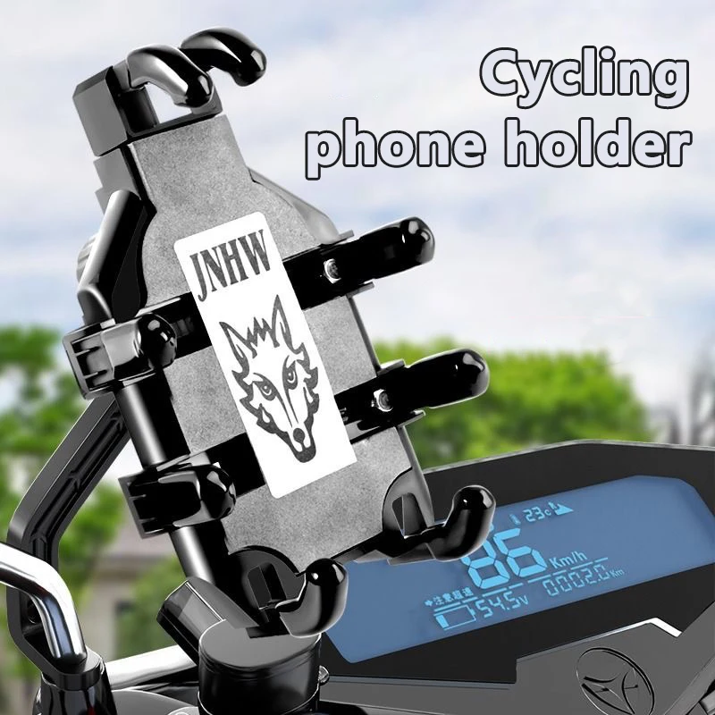 360 Degrees Bike Phone Holder Universal Bicycle Handle Phone Holder For 4-7 Inch Mobile Phone Stand Shockproof Bracket Support