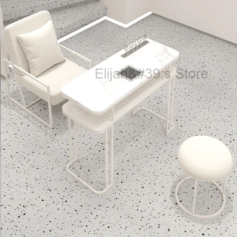 

Simple Metal Nail Table Design Nordic Vacuum Modern Manicure Table White Speciality Mesa Manicura Profesional Furniture HD50ZJ