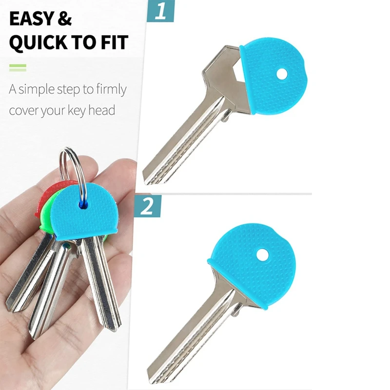 Flexível PVC Key Covers Kit, Keycap Cover Labels, Semicircular Keycaps, Fácil Identificação, 32 Pcs Set