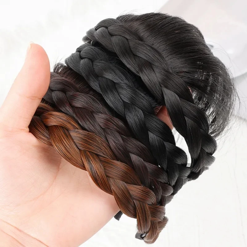 New Fake Hair Headband Wig Bangs Hairband Hair Extension Women Girls Clips In Hair Extension Hair Accessories Hairpiece Clips