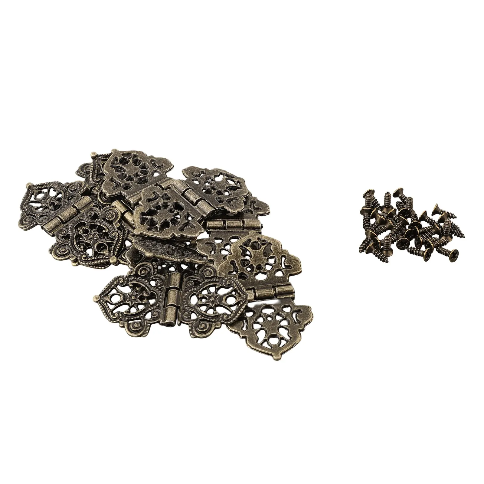 

Hardware Furniture Box Hinge Lock Furniture Hardware Antique Bronze Zinc Alloy For Jewelry Storage Wooden Box Gold Green Bronze