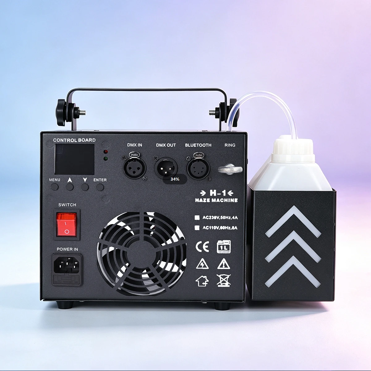 700W Professional Haze Machine Ultra Silent Low Oil Consumption Hazer with DMX Remote for Bar Disco DJ Stage Performance