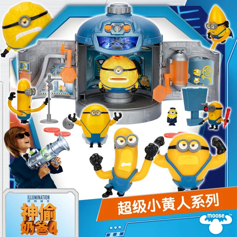 Miniqons figure Despictable doll emitter model blind box bag pendant Children Gift