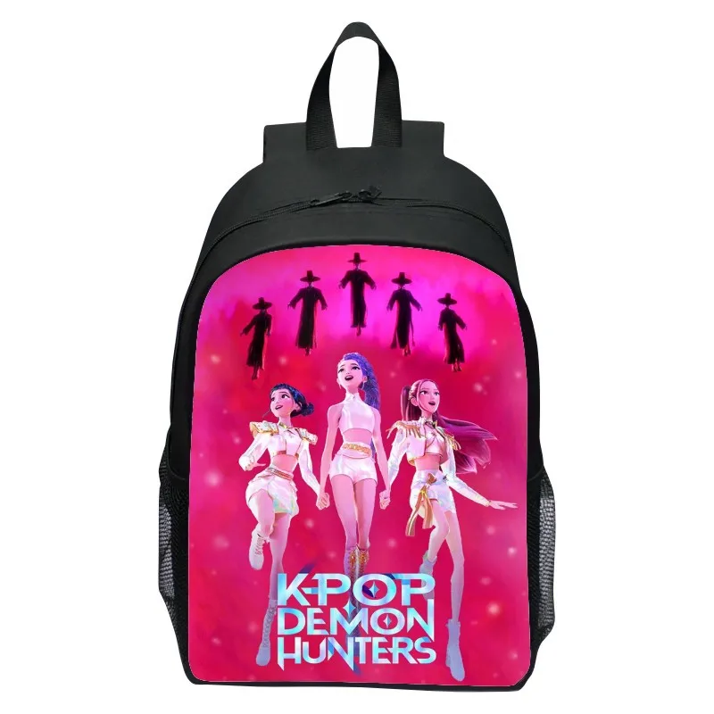 Kpop Demon Hunters Zaino Huntrix K-pop Demon Hunters Rumi Mira Zoey Zaino Astuccio Borsa da scuola Mochila Set Astuccio