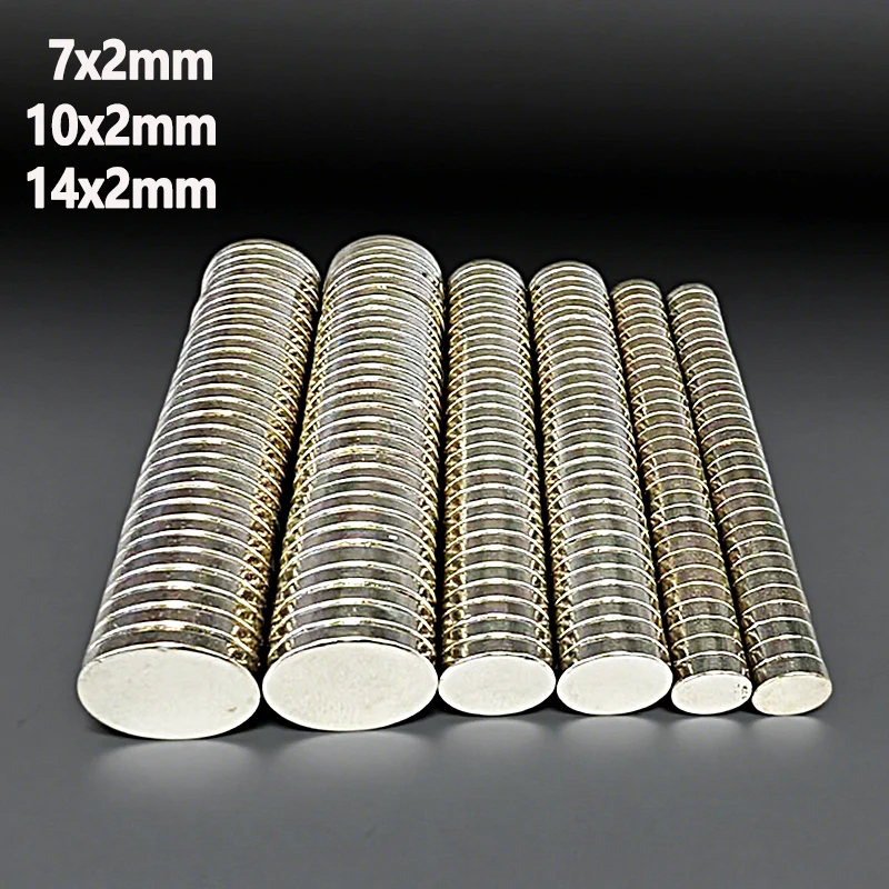 

10-200pcs Round Magnet 7x2 10x2 14x2mm Whiteboard Refrigerator Fridge Craft Kitchen Office Garage Tool 7*2 10*2 14*2mm Accessory