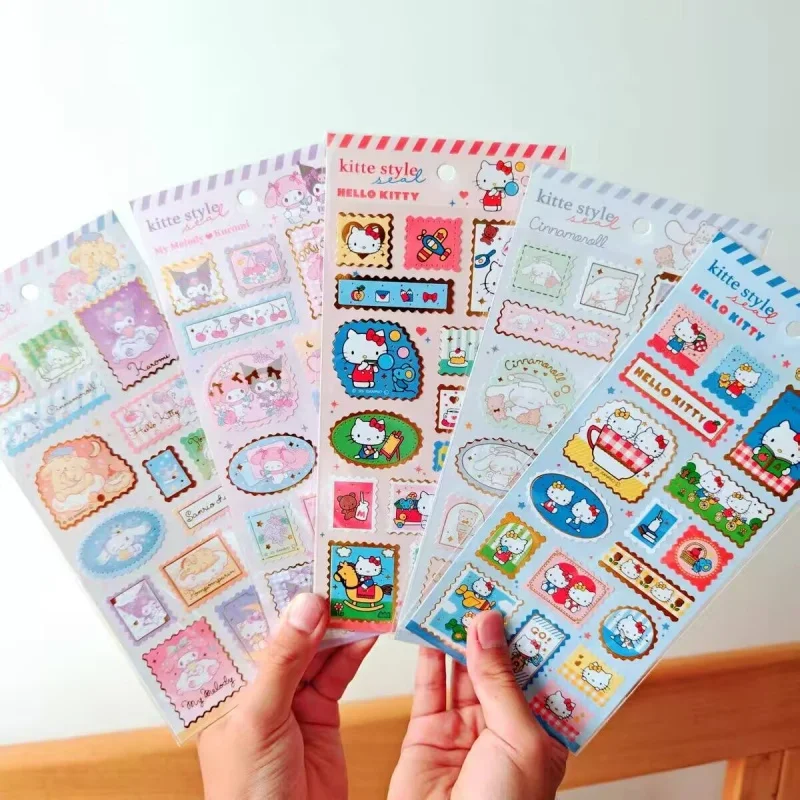 50pcs-lot-cartoon-sanrio-kuromi-kitty-stamp-sticker-cute-scrapbooking-diy-diary-decorative-stationery-sticker-album-stick-label