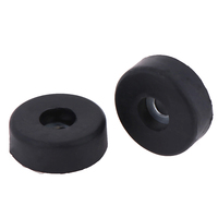 4Pcs Black Universal Tape Rubber Pad Feet Bumper Washer Outer Diameter:30 Mm Holes Diameter:6 Mm Heigh:10mm