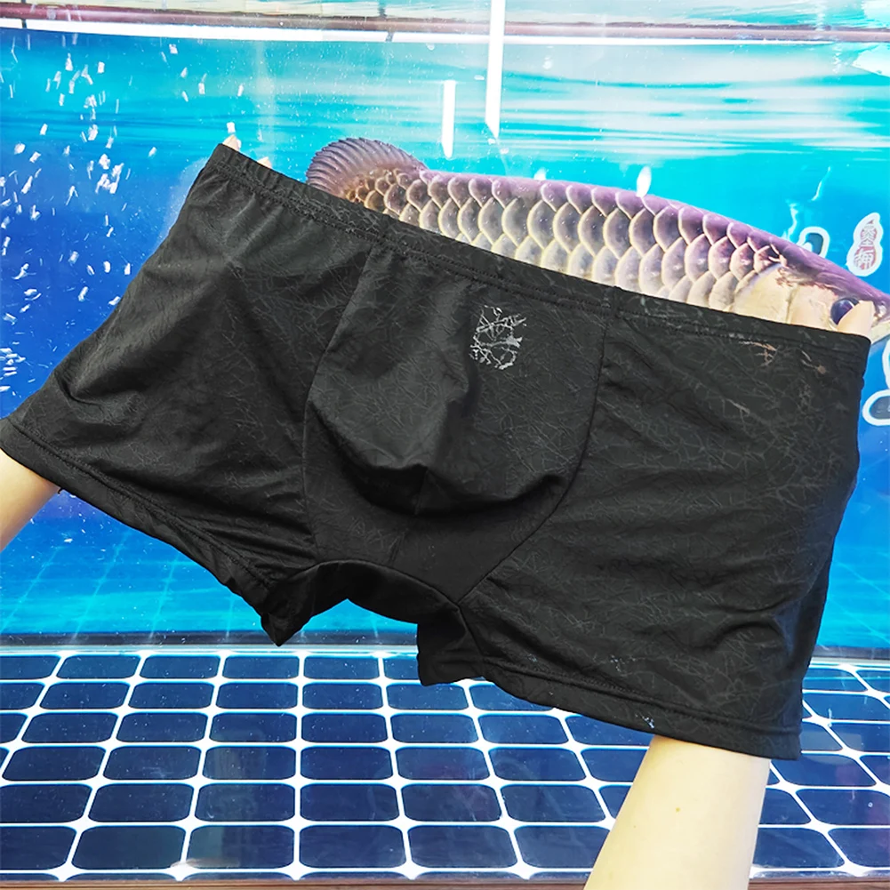 ملابس داخلية للرجال سراويل بوكسر منخفضة الخصر قابلة للتنفس مع حقيبة محدبة مرنة على شكل حرف U ملابس داخلية مريحة للارتداء اليومي #2