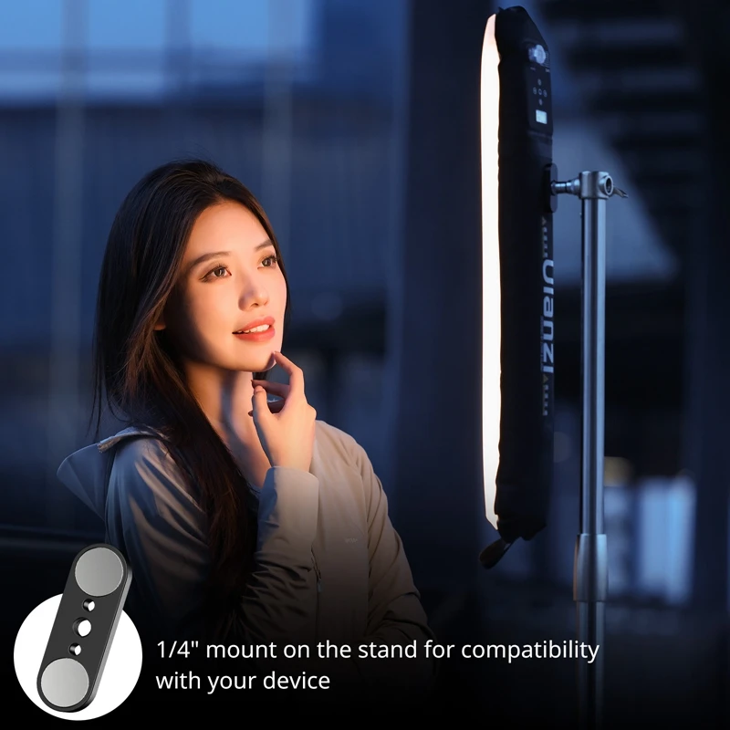 Ulanzi Portable Air Tube Light, luz de preenchimento magnético para fotografia exterior e interior, 12W, Bi-color, 2700K-6500K, UA12