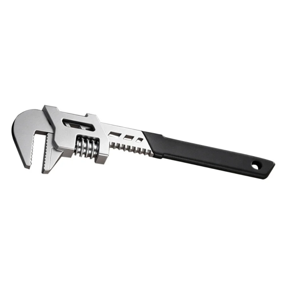 Adjustable Wrench 10/12/15 Inch High Carbon Steel Construction Wide Jaw 93mm for Max Opening Ergonomic Handle Design