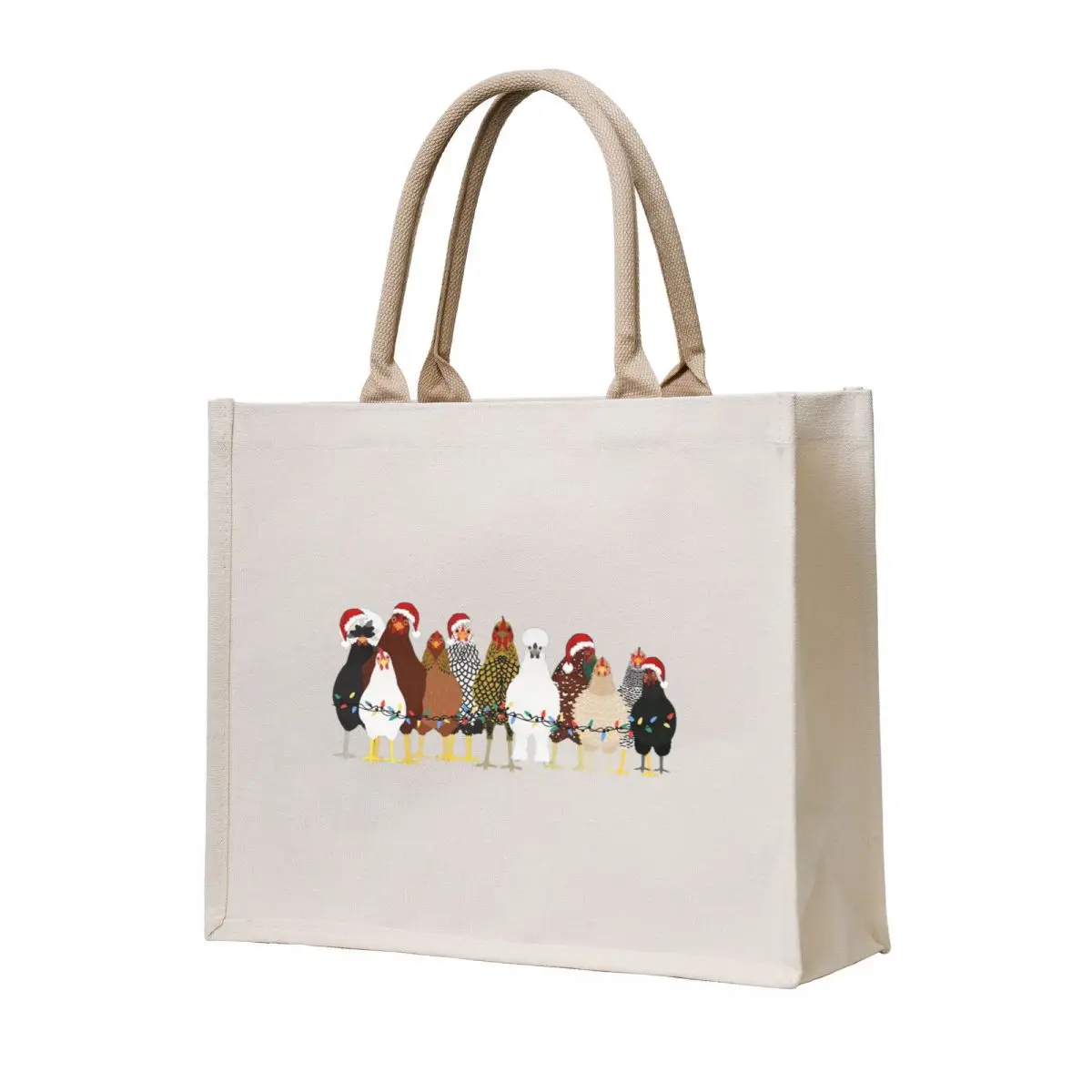 

Christmas Chickens Gifts For Chicken Lovers Tote Bag canvas tote Canvas stote bag hand bags tote bag woman