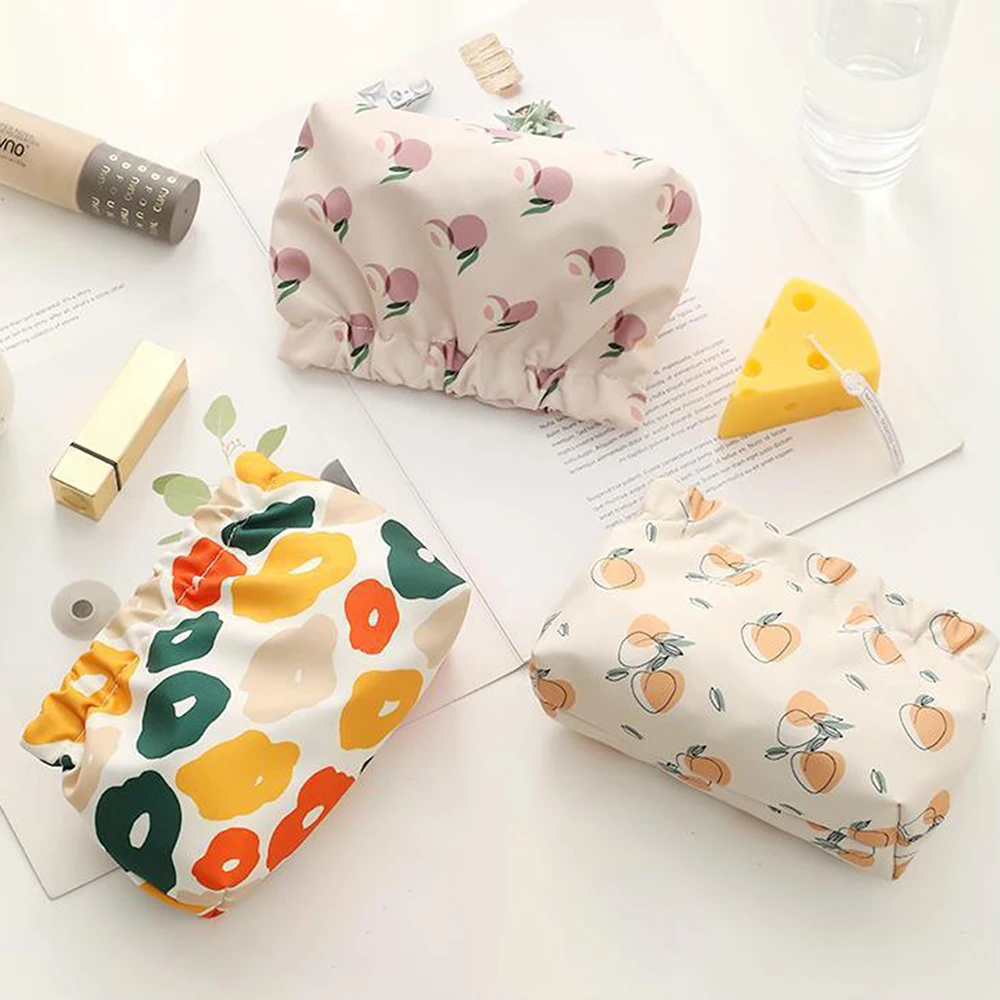 1PC Polyester Printed Storage Bag, Fruit Makeup Bag, Waterproof, Portable Key, Lipstick, Mini Storage Wallet image 2