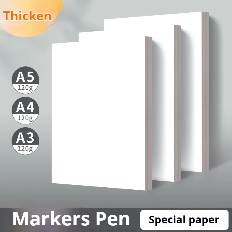 Sketch Paper A5/A4/A3 120/250 g Artist Maker Paper for Acrylic Marker Writing Graphite Charcoal Pencil Colored Pencil Drawing