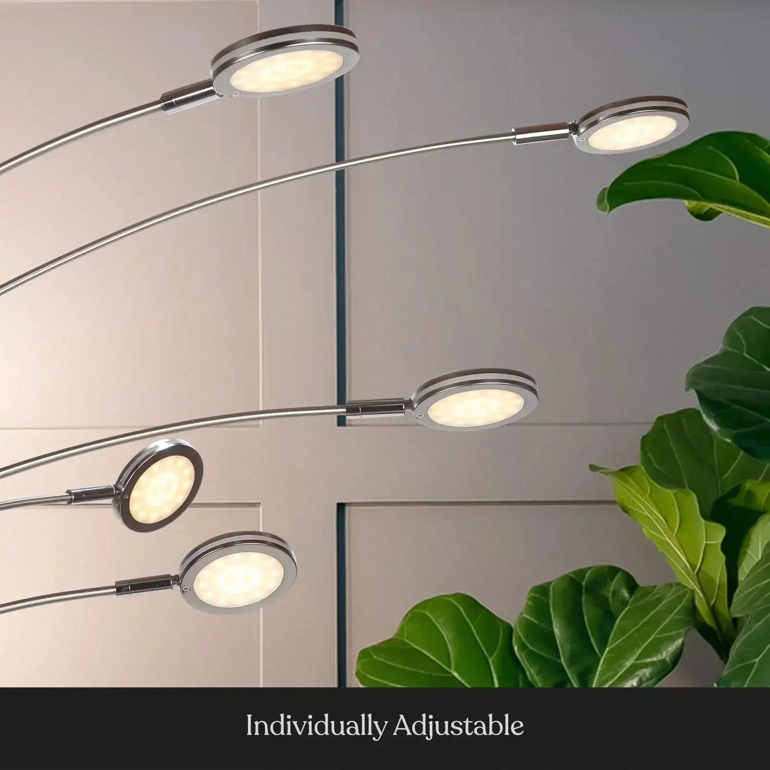 Orion-lampadaire pour salon, lampadaire en arbre avec 5 bras réglables, lampe sur pied à têtes multiples