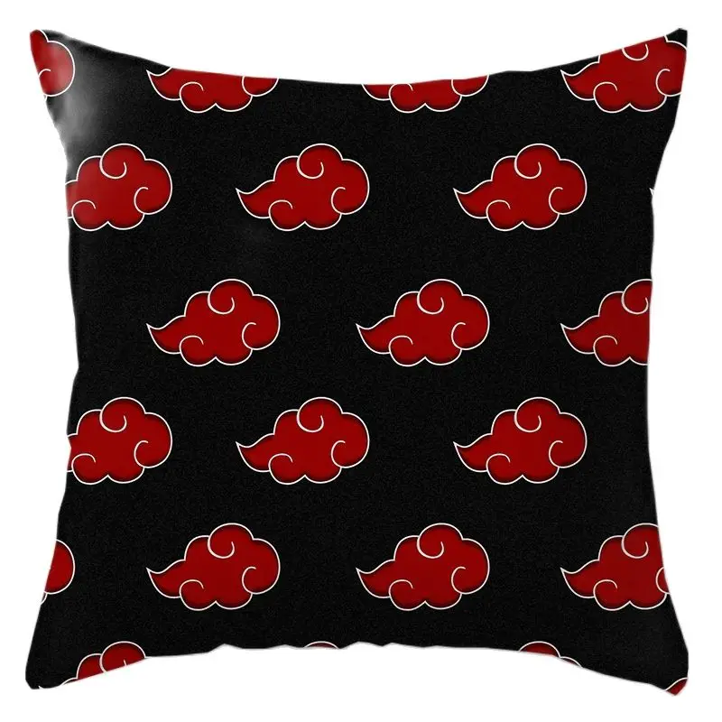 45cm Anime Naruto Pillow Cases Uzumaki Kakashi Uchiha Sasuke Itachi Sharingan Pillowcase Cosplay Accessorie Home Sofa Decoration