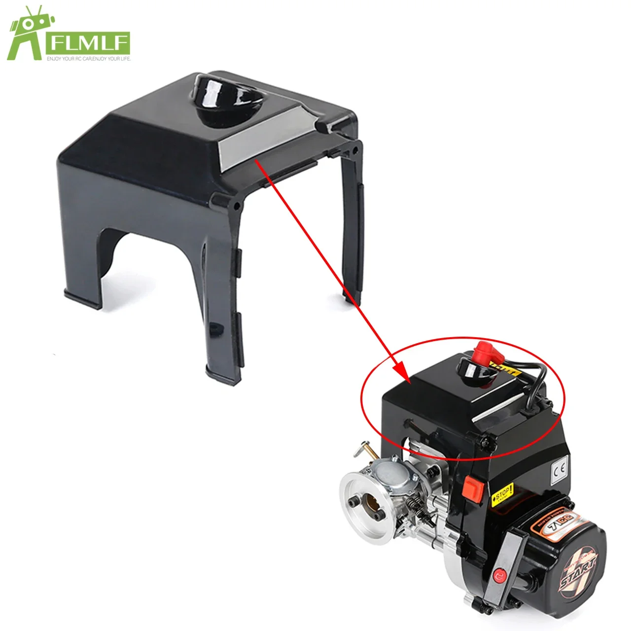 FLMLF 23cc-71cc Zenoah CY 엔진 용 실린더 커버 1/5 HPI ROFUN BAHA ROVAN KM BAJA Losi 5ive T FG GoPed RedCat Rc 자동차 부품