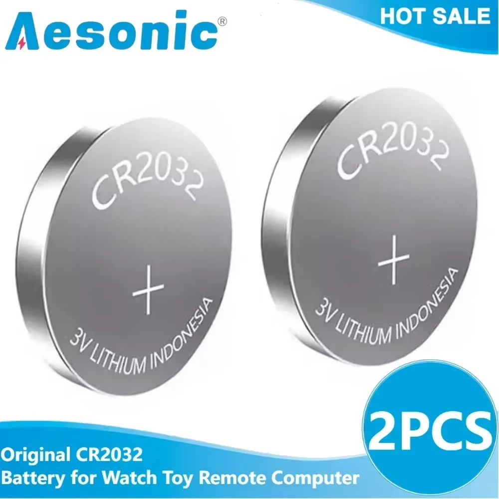 2PCS Original for Sony CR2032 High Capacity Button Cell Battery Cr 2032 for Watch Toy Remote Control Computer Calculator Control