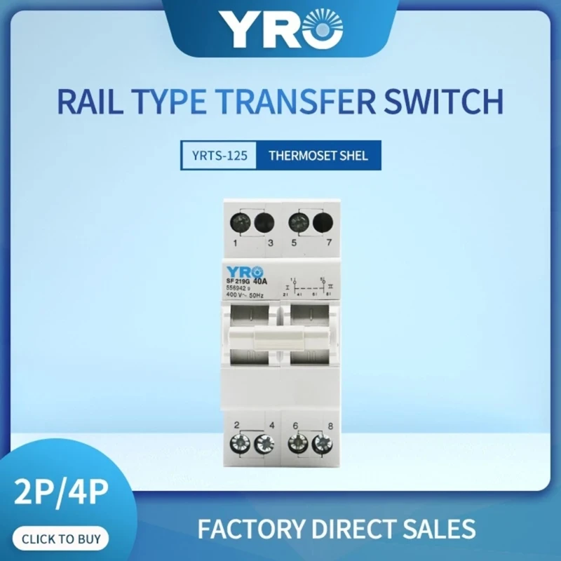 E5BE Industrial Grade Photovoltaic Fuse Holder DIN Rail Mount Fuse Holder 40A 230V 2P Flame-retardant Materials Durable