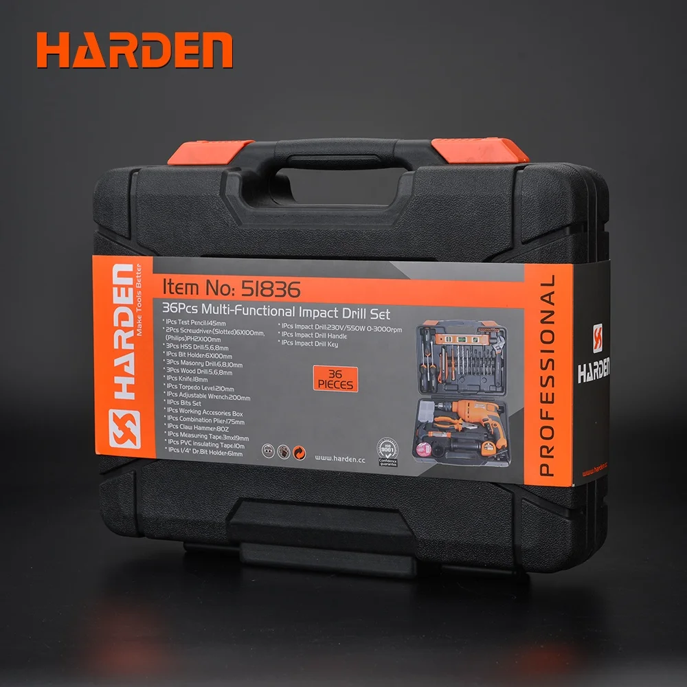 Tools Hot Sale Multi-Functional Combination 36pcs Tungsten Carbide Impact Drill Bit Set Cordless Drills Set Hand  Tools Kit view 5