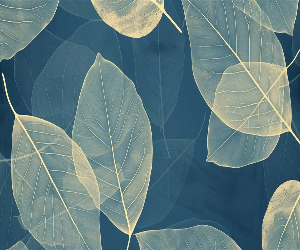 Custom size wallpaper Nordic hand-painted tropical plant leaf lines Photo mural TV background wall 3d wallpaper papel de parede