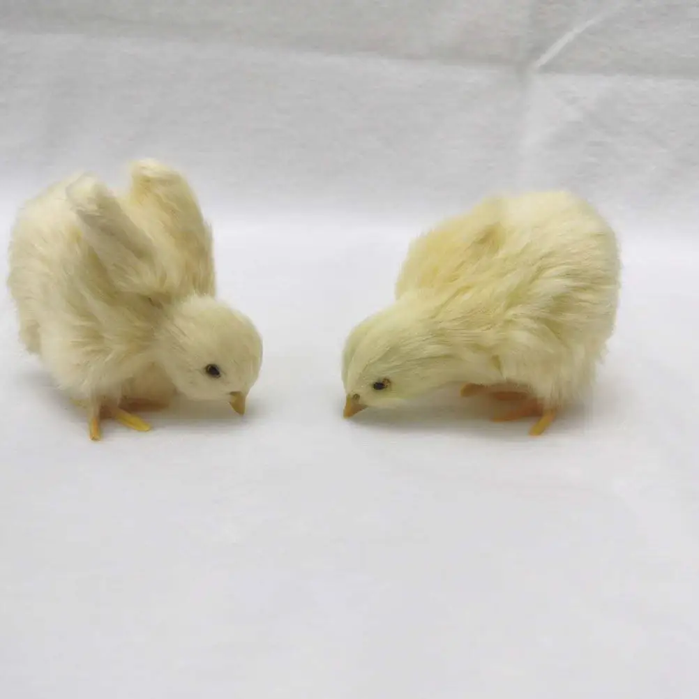 

4Pcs Simulation Chick Decoration Chic Simple Adornments for Office Desktop Living Room Dormitory Table Window Shelf