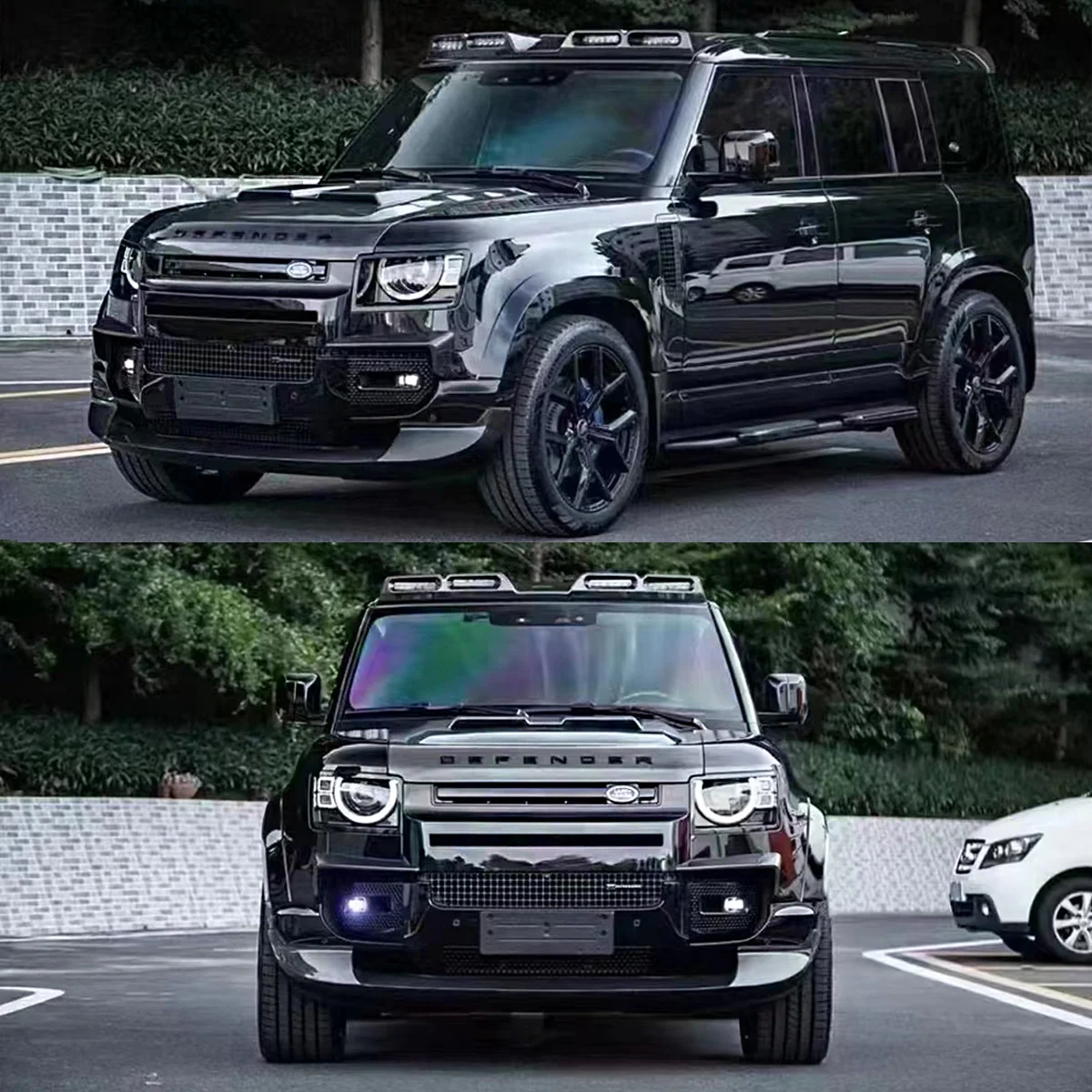 Consist of tire cover bumpers body kit for Land Rover Defender 90/110/130 2019+  alterated to 007.