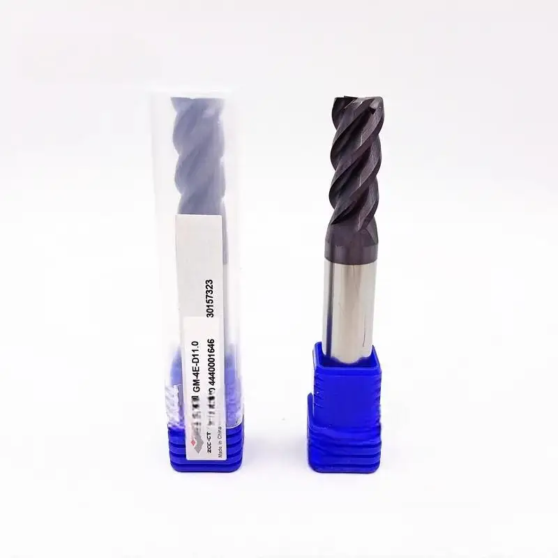 ZCC.CT GM-4E 4 Flutes Flat General Solid Carbide End Mills  D1.0~D20.0 Tungsten Steel Alloy Straight End Mill