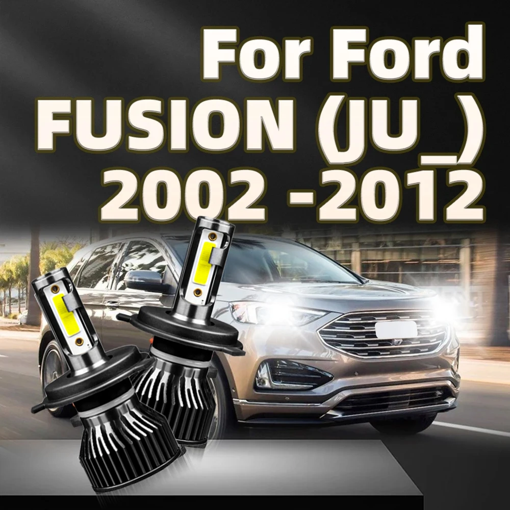 

2x High Power 130W H4 Hi/Lo Beam Led Headlight 6000K For Ford FUSION JU 2002 2003 2004 2005 2006 2007 2008 2009 2010 2011 2012