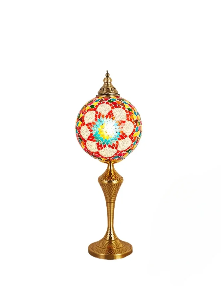 

Vintage Exotic Bedside Living Room Turkish Desk Lamp Bedroom Bar Coffee Dining Room Decoration Ambient Light