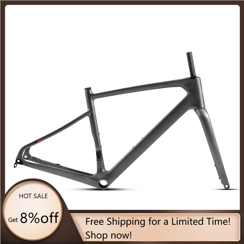 

STLF High-Quality Disc Brake Thru-Axle Carbon Road Frame 700C Durable for Off-Road Gravel Bike