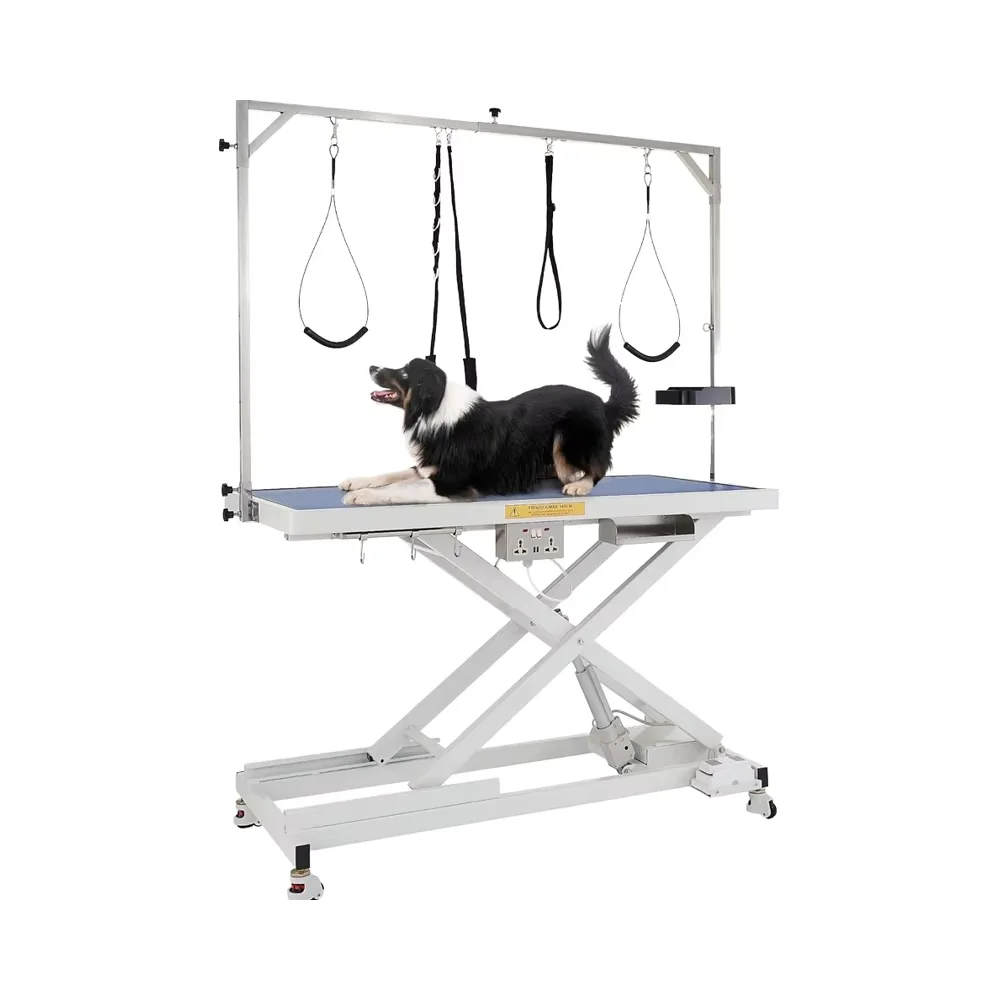 Professional Pet Grooming Station For Dogs With Adjustable Height And Enhanced Stability