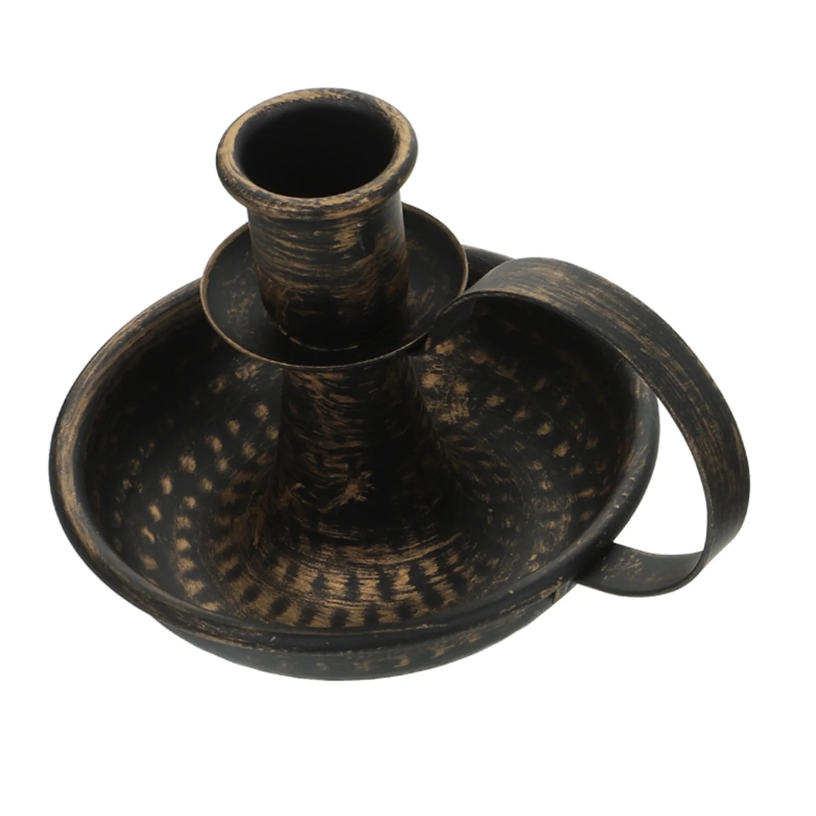 

Retro Vintage Wrought Iron Holder Pillar Stand Stable Base Candlelight Table Decoration Wedding Wrought Iron Candlesticks