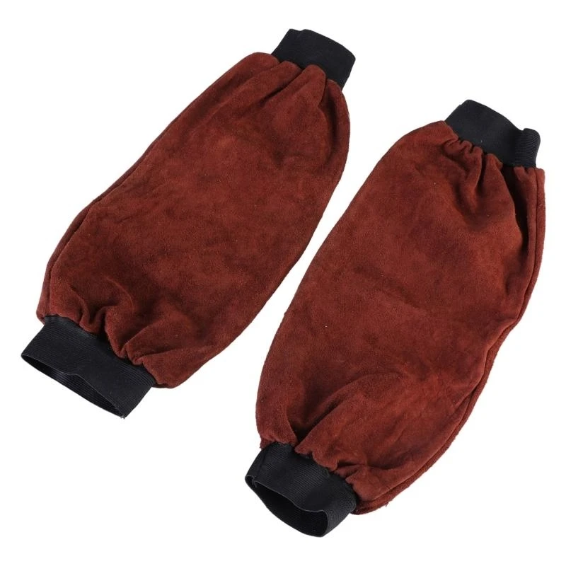

G6KF Leather Arm Guards Welding Work Sleeves Resistant Arm Protectors for Thin Skin Bruising Men Women Industrial Workers