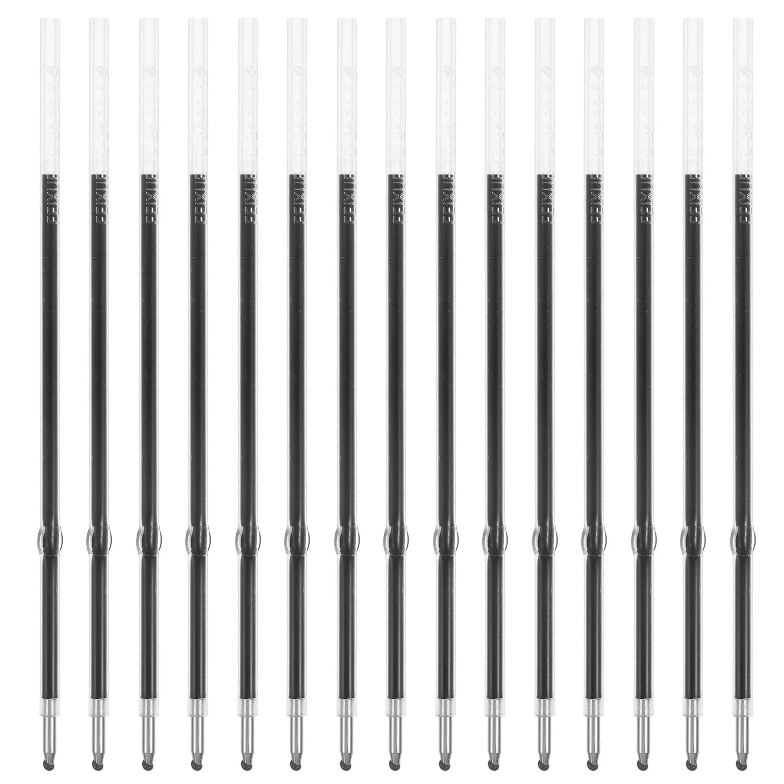 

100Pcs Retractable Ballpoint Pen Refills Black Ink 0.7mm Medium Tip Universal Fit Smooth Writing Replacement for School Office