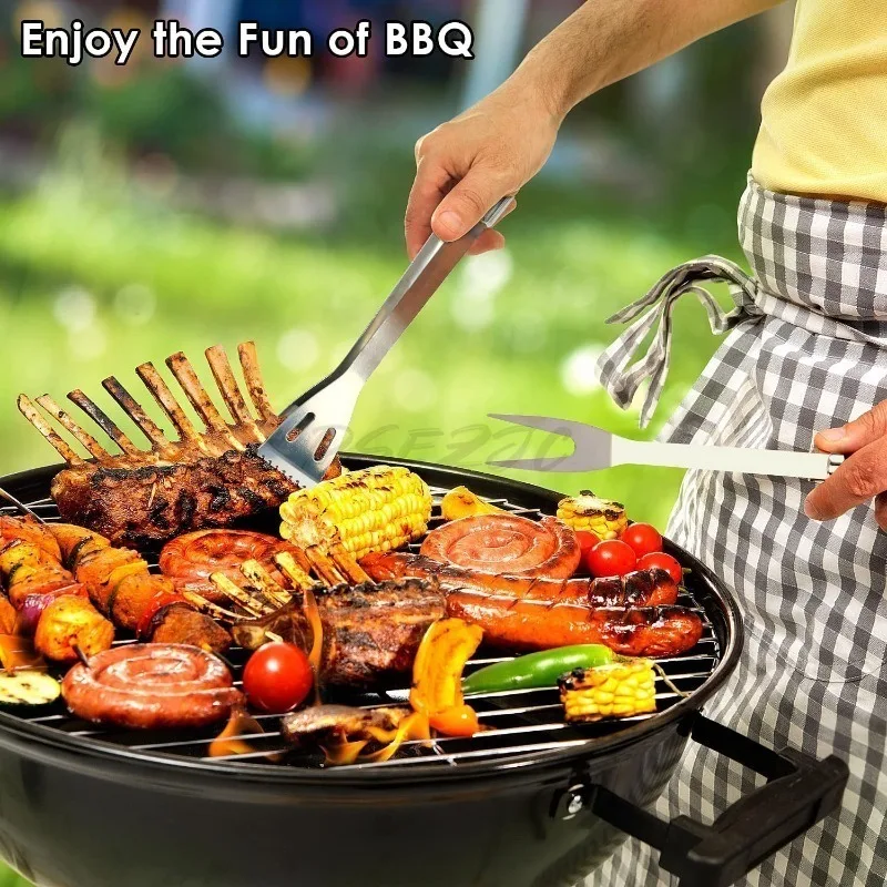 25 Pcs/set Barbecue Tool Set Amazon Hot Selling Oxford Bag Barbecue Stainless Steel Portable Set