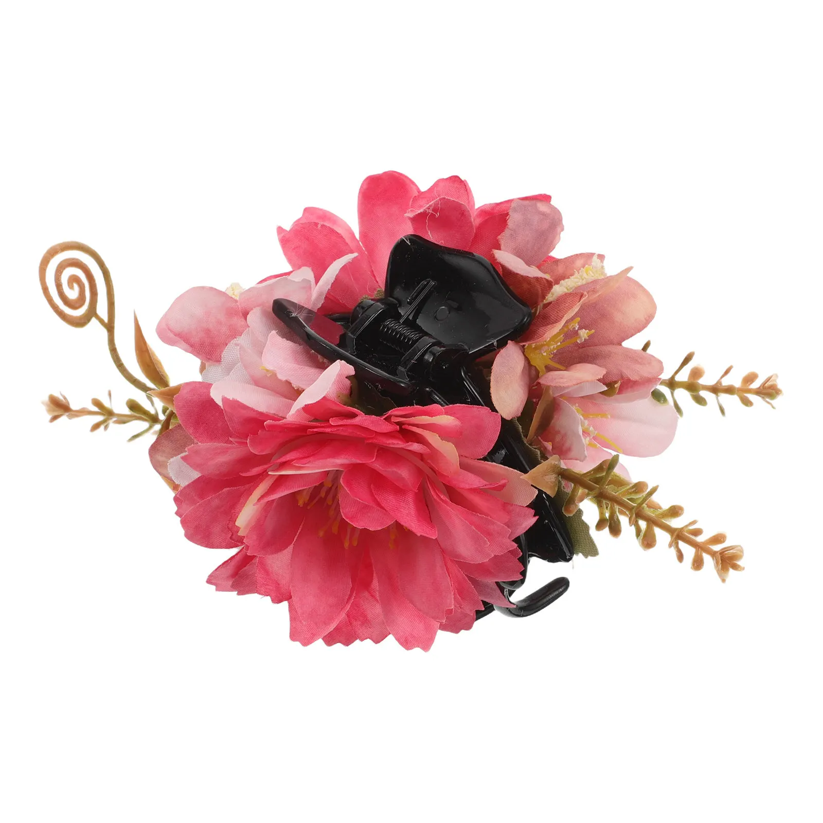 

Hair Claw Clip Women Flower Rose Design Realistic 3D Floral Back Clip Feminine Elegant Styling Accessory for Daily Vacation