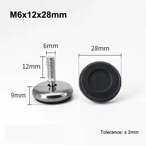 M6 M8 Leveling Foot Screw On Type PP Plastic Furniture Table Chair Sofa Leg Anti-slip Feet Adjustable Leveler Base Bolt Pad - Image 21