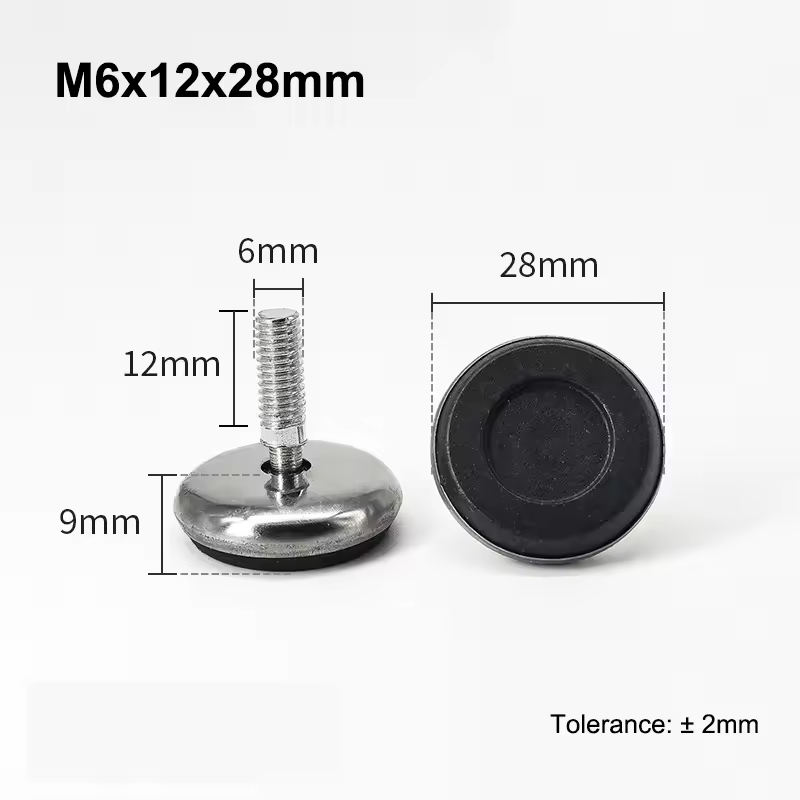 M6 M8 Leveling Foot Screw On Type PP Plastic Furniture Table Chair Sofa Leg Anti-slip Feet Adjustable Leveler Base Bolt Pad - Image 21