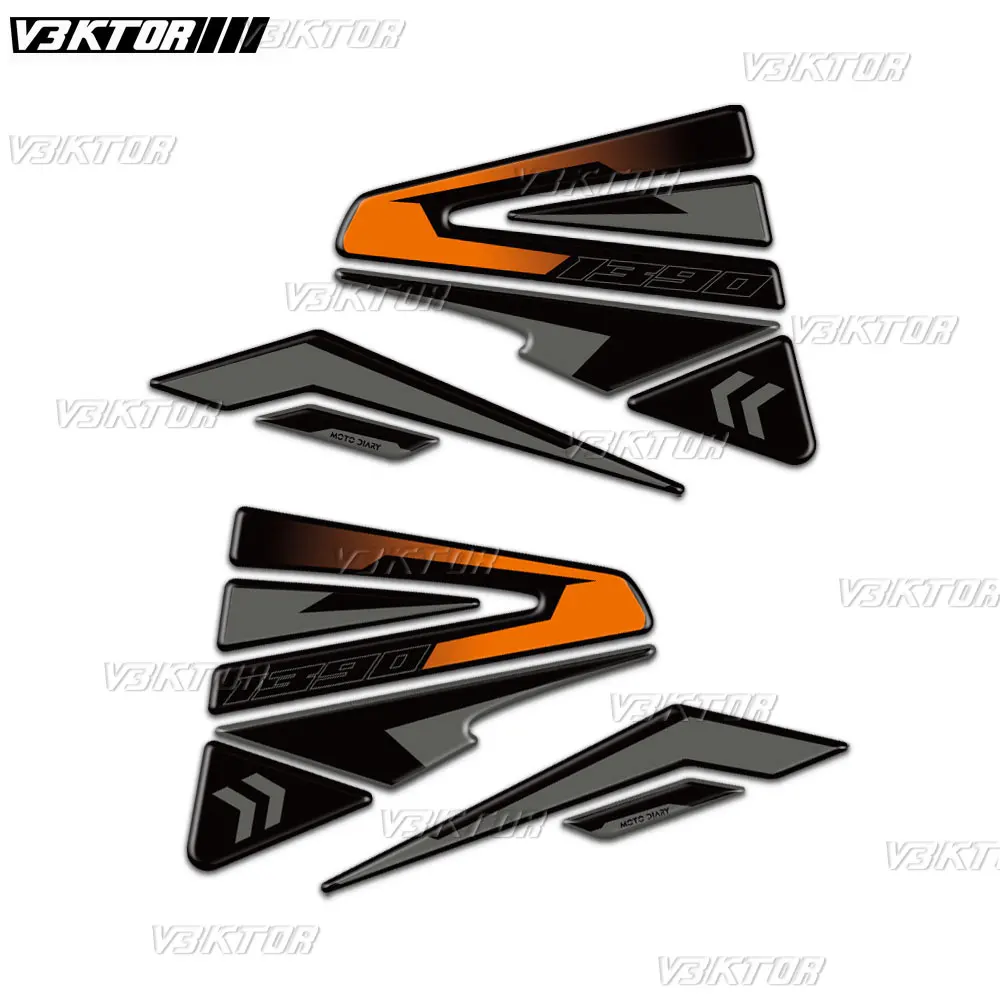 3D Resin Tank Pad Sticker Motorcycle Fuel Tank Protection Decal For KTM 1390 Super Duke R EVO 2024 image 3
