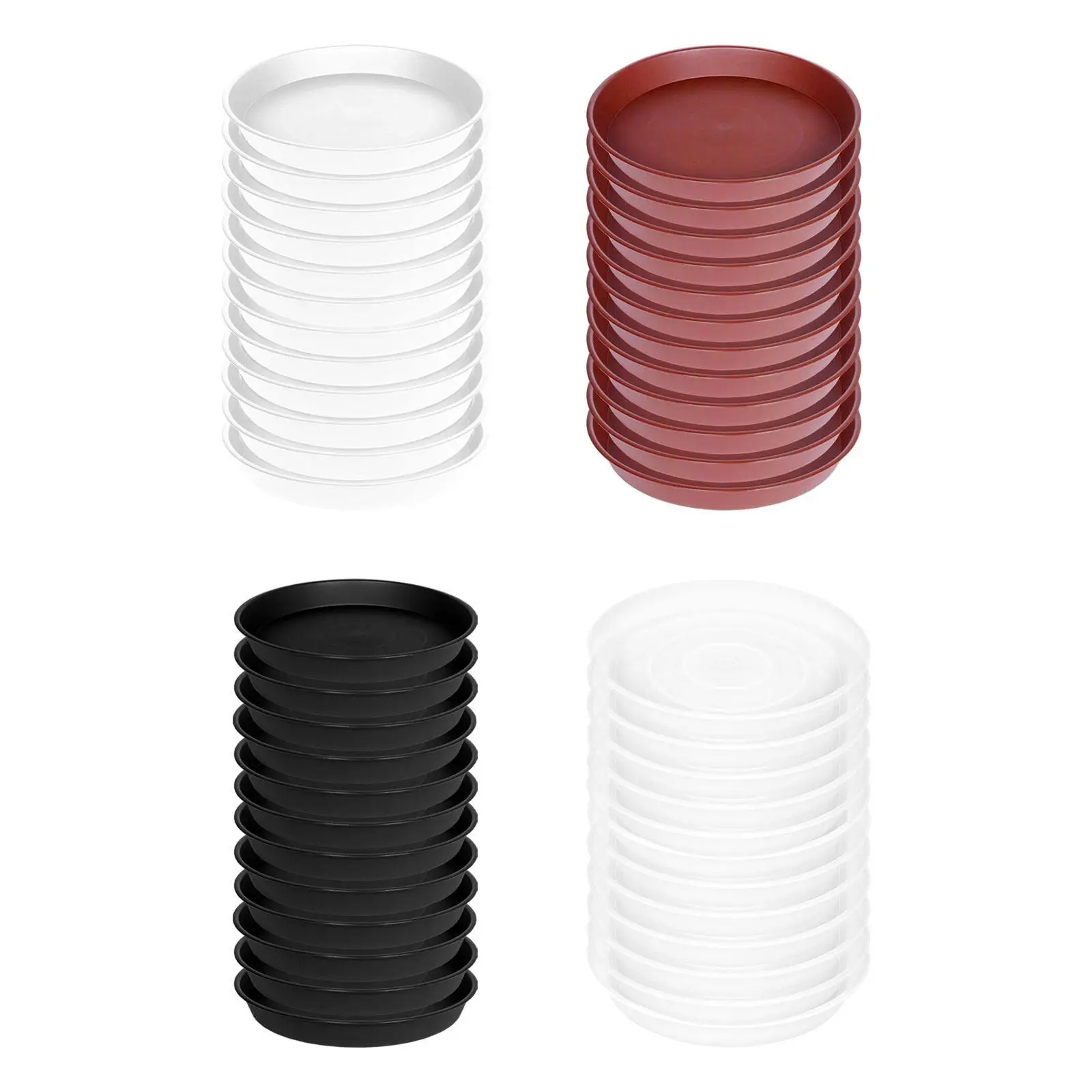 Movable Plantpot Tray Round Plastic Plant Saucer Heavy Duty Planter Pot Water Drip Tray for Indoor Outdoor Plants
